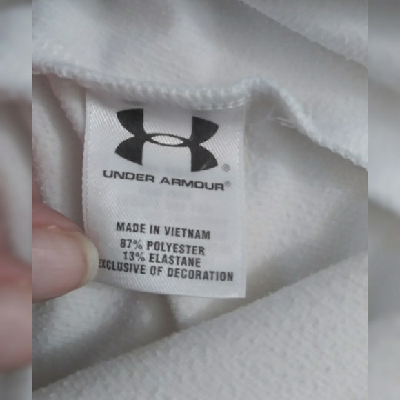 Under Armour white mens long sleeved polo coldgear - Picture 11 of 12